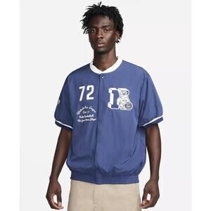 Nike Warm-Up Button-Up Jacket Midnight Navy FQ6170-410 Men’s Size: Small NWT